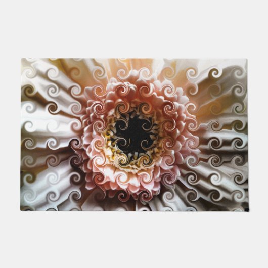 ガーベラ花 ドアマット (正面)