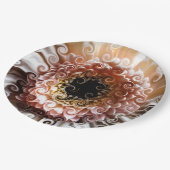 ガーベラ花 ペーパープレート (アングル)