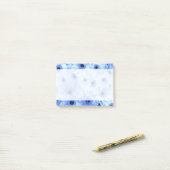 ガーベラ花、青い花、花のパターン ポストイット (デスク上)