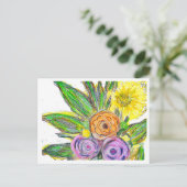 ガーベラ・デイジー ポストカード (スタンド正面)