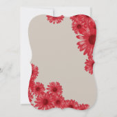 ガーベル デイジー ウェディング 招待状 (裏面)