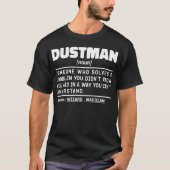 ガーベージマン名詞定義ワーカークールデザイン Tシャツ (正面)