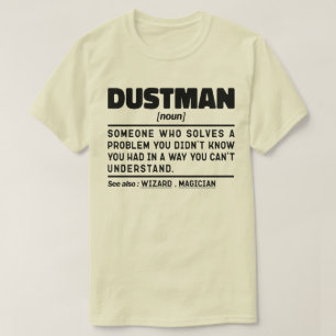 ガーベージマン名詞定義ワーカークールデザイン Tシャツ