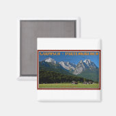 ガーミッシュ – ザズスピッツェとアルピッツェ マグネット (正面/裏面)