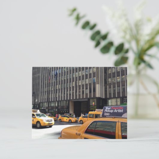ガーメント・ディストリクト タクシー ニューヨークシティ ニューヨーク ポストカード (スタンド正面)