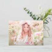 ガーモダンルフォトスクリプト誕生日サンキューカード サンキューカード (スタンド正面)