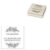 ガーランズアドレスデザイン ラバースタンプ (押印)