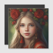 ガーランドの美しい少女 (正面/裏面)