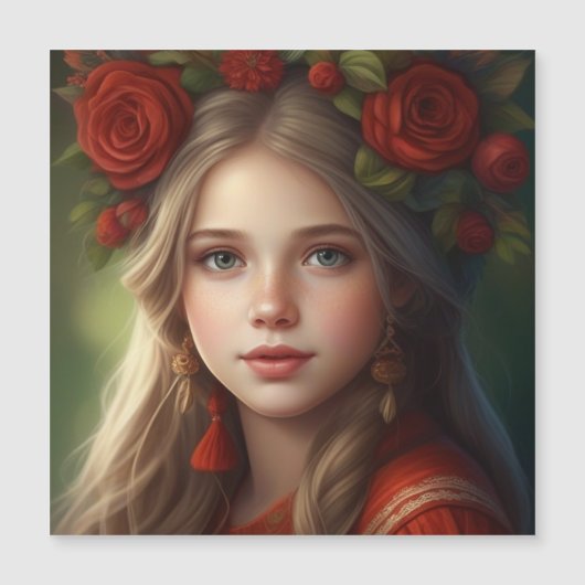 ガーランドの美しい少女 (正面)