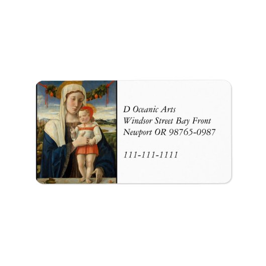 ガーランドの親子 ラベル (正面)