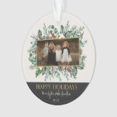 ガーランドエレガントファミリーフォトクリスマスオーナメント オーナメント (正面)