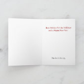 ガーランドカード付きスタークリスマスツリー シーズンカード (内部)