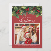 ガーランドクリスマスカード 招待状 (正面)