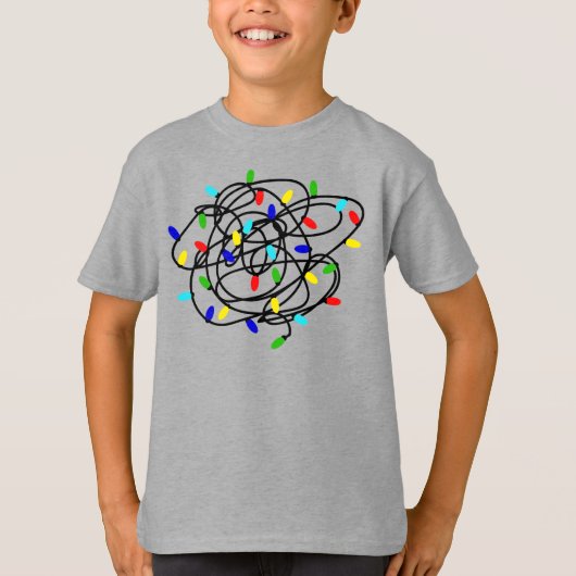 ガーランドクリスマスライト–87878 Tシャツ (正面)