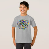 ガーランドクリスマスライト–87878 Tシャツ (正面フル)