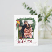 ガーランド&ベルズホリデークリスマスカード シーズンカード (スタンド正面)