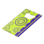 ガーランドARTdecoバイオレットブルー+バックグラーカラー クレジットカード栓抜き (裏面アングル)