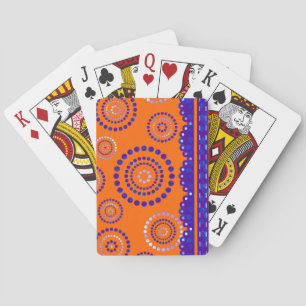 ガーランドARTdecoバイオレットブルー+バックグラーカラー トランプ