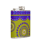 ガーランドARTdecoバイオレットブルー+バックグラーカラー フラスク (右)