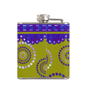 ガーランドARTdecoバイオレットブルー+バックグラーカラー フラスク (裏面)