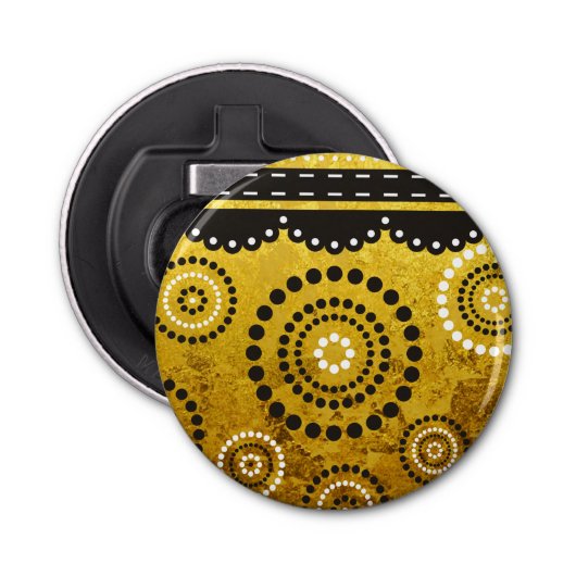 ガーランドARTdeco白黒+あなたの背景 栓抜き (正面)