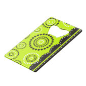 ガーランドARTdeco白黒+バックグラーカラー クレジットカード栓抜き (裏面アングル)