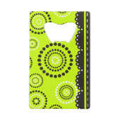 ガーランドARTdeco白黒+バックグラーカラー クレジットカード栓抜き (裏面)