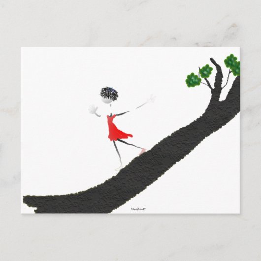 ガーランニングル・ズ・ダウン・ア・ツリー ポストカード (正面)