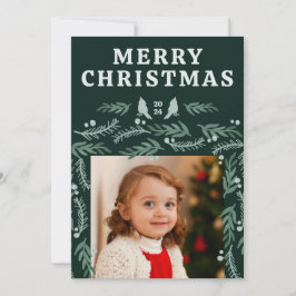 ガーラン縁どグリーンボタニカル写真2枚 シーズンカード