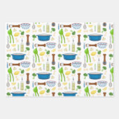 ガーリックとレモンを添えたファーファルボウタイパスタ ラッピングペーパーシート (正面3)