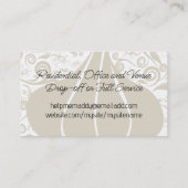 ガーリックアロマスシェフケータリング料理クラス料理 名刺 (裏面)