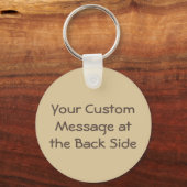 ガーリックウッドカットアイコンキーチェーン キーホルダー (裏面)