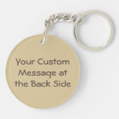 ガーリックウッドカットアイコンキーチェーン キーホルダー (裏面)