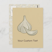 ガーリックウッドカットアイコン ポストカード (正面/裏面)