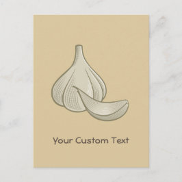 ガーリックウッドカットアイコン ポストカード