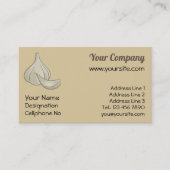 ガーリックウッドカットアイコン 名刺 (正面)