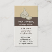 ガーリックウッドカットアイコン 名刺 (正面)