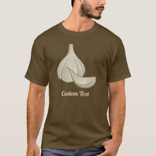 ガーリックウッドカットアイコン Tシャツ