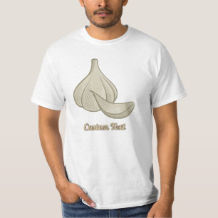 ガーリックウッドカットアイコン Tシャツ