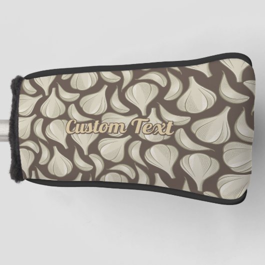 ガーリックウッドカットパターンゴルフヘッドカバー ゴルフヘッドカバー (正面)