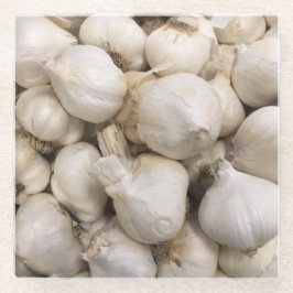 ガーリックガラスコースター ガラスコースター