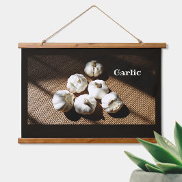 ガーリックキッチン素朴五つ 吊り下げ型タペストリー