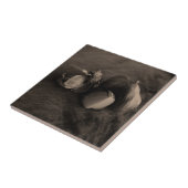 ガーリックスチルライフファインアート写真 タイル (側面)