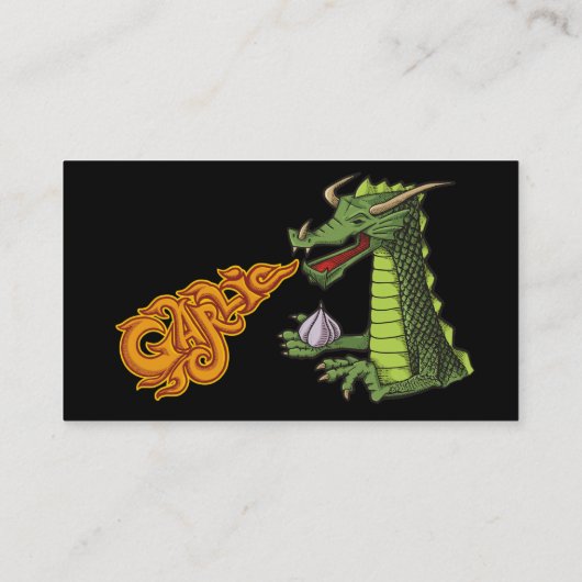 ガーリックドラゴン 名刺 (裏面)