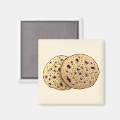 ガーリックナン焼いたインディアンフラットパン料理 マグネット (正面/裏面)