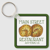 ガーリックノットパン転がイタリアンフードレストラン キーホルダー (正面)