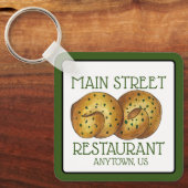 ガーリックノットパン転がイタリアンフードレストラン キーホルダー (正面)