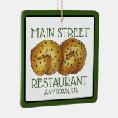 ガーリックノットパン転がイタリアンフードレストラン セラミックオーナメント (右)