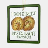 ガーリックノットパン転がイタリアンフードレストラン セラミックオーナメント (左)