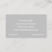 ガーリックバルブインクアートメディカルハーブ 名刺 (裏面)